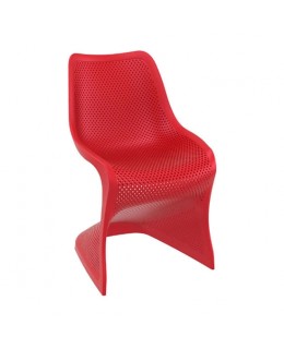 Καρέκλα Πολυπροπυλενίου Bloom Red 50X58X85εκ.