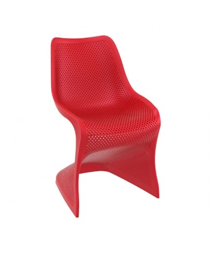Καρέκλα Πολυπροπυλενίου Bloom Red 50X58X85εκ.