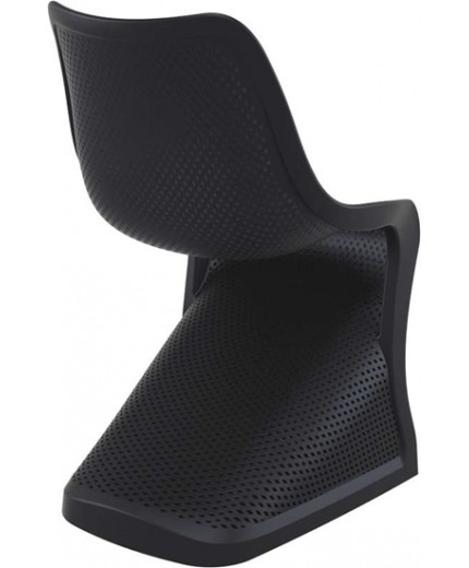 Καρέκλα Πολυπροπυλενίου Bloom Black 50X58X85εκ.