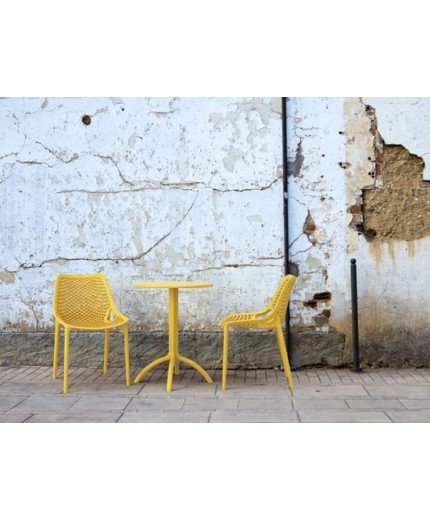 Καρέκλα Πολυπροπυλενίου Air Yellow 50X60X82εκ.