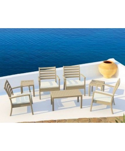 Τραπεζάκι Πολυπροπυλενίου Ocean Taupe 90X45X45εκ.