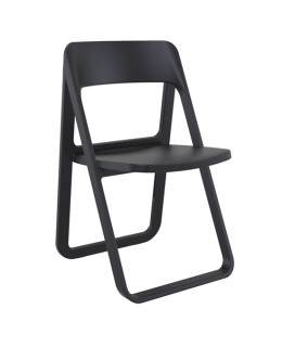 Καρέκλα πολυπροπυλενίου Dream Black Πτυσσόμενη 48Χ52Χ82εκ.