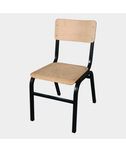 Καρέκλα 468 ελληνικής κατασκευής από μέταλλο και ξύλο