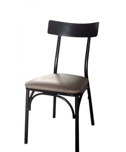 Καρέκλα μεταλλική 499Τ ελληνικής κατασκευής με ταπετσαρία